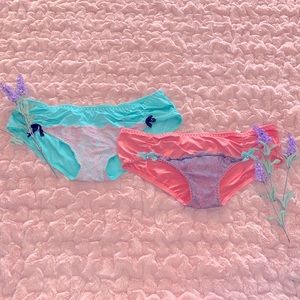Vintage Y2K LEI hipster bikini panties 3x